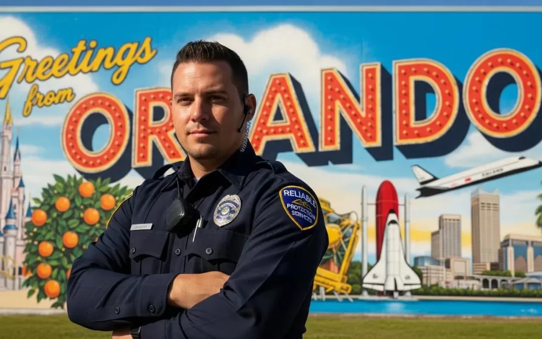 Professional security guard in Orlando, representing reliable protection services